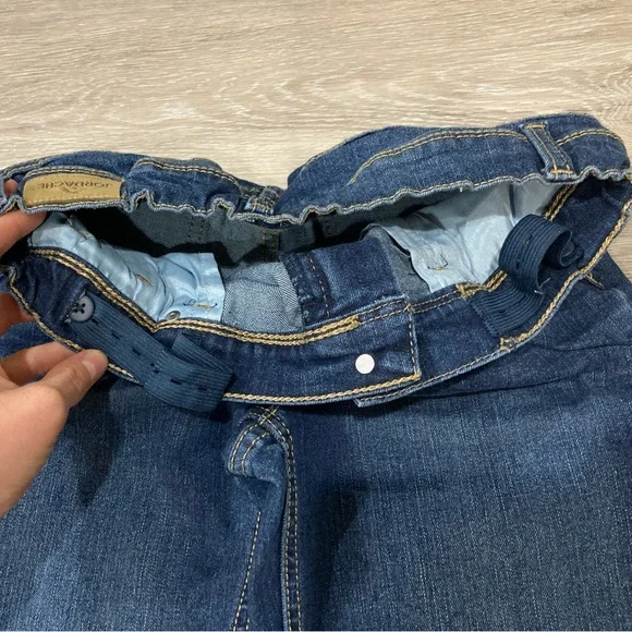 Jordache Classic Blue Bootcut Jeans with Subtle Fading Adjustable Waist Size 18 - Picture 11 of 14